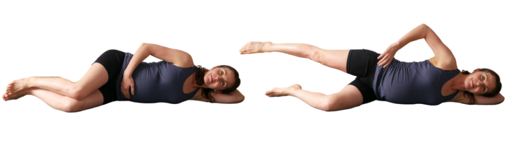 Side-Lying Leg Lifts Pregnancy Exercises