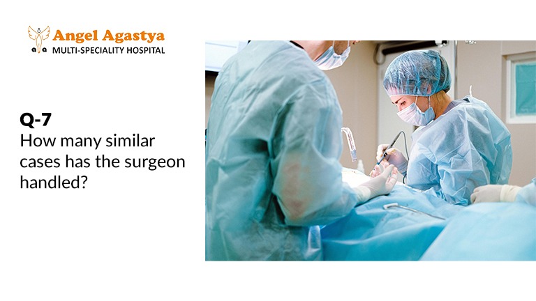 How many similar cases has the surgeon handled?