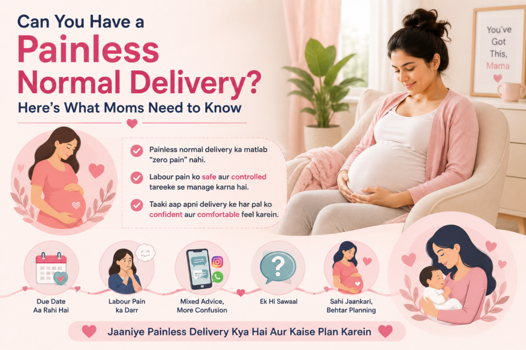 Pregnant woman relaxing while learning why labour pain feels different for every mother and depends on physical fitness, mental state, baby’s position, and overall well-being.