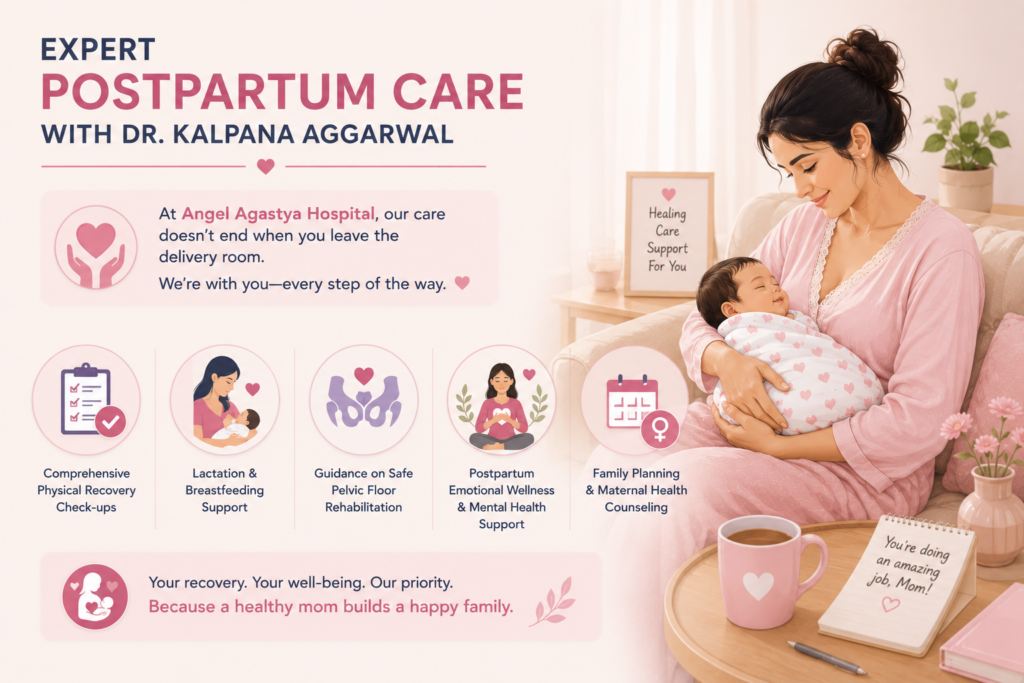 Normal Delivery Recovery: What to Expect at Home with a mother holding her newborn, highlighting postpartum healing, recovery tips, self-care, and newborn bonding after normal delivery.