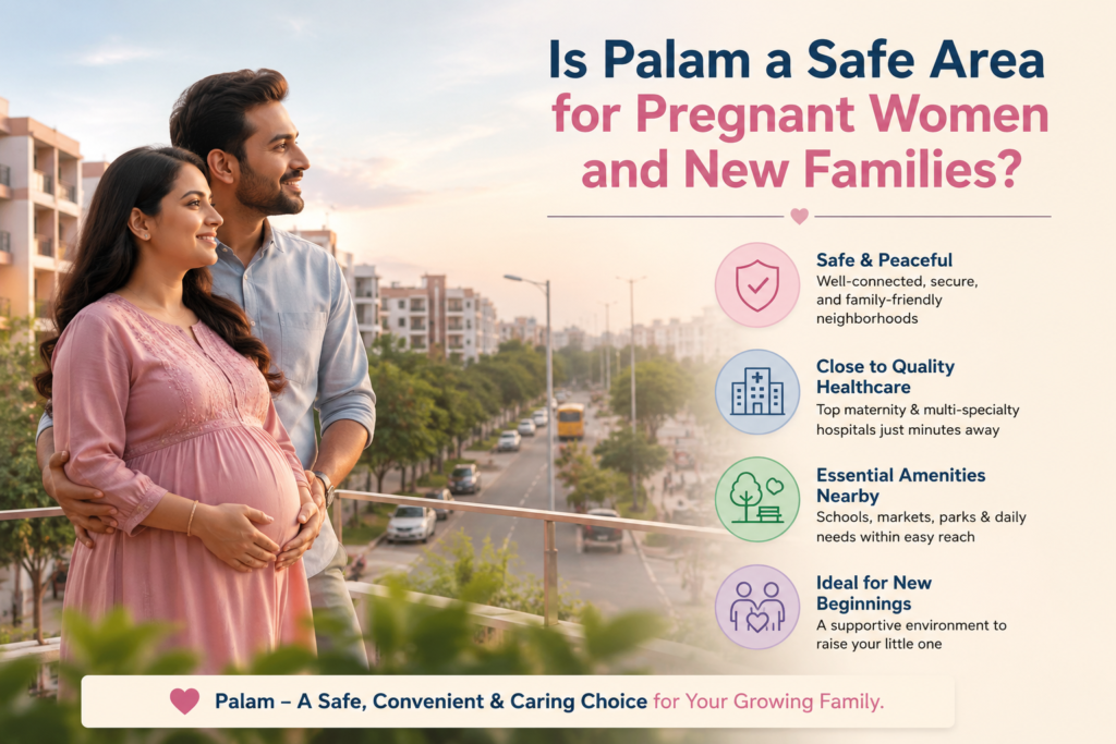 Is Palam a safe area for pregnant women and new families? Family-friendly neighborhoods, quality maternity healthcare, and pregnancy care at Angel Agastya Hospital in Palam.